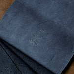 [Limited period]shosa / Long wallet black leather x indigo dyeing