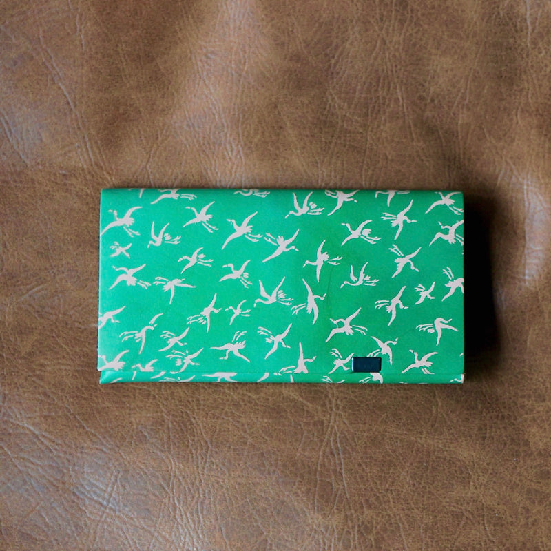 [Limited period]shosa / Long wallet crane x green