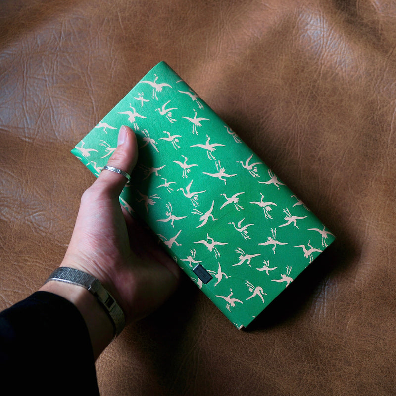 [Limited period]shosa / Long wallet crane x green