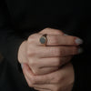VINTAGE JEWELRY/  Blood stone signet ring K9