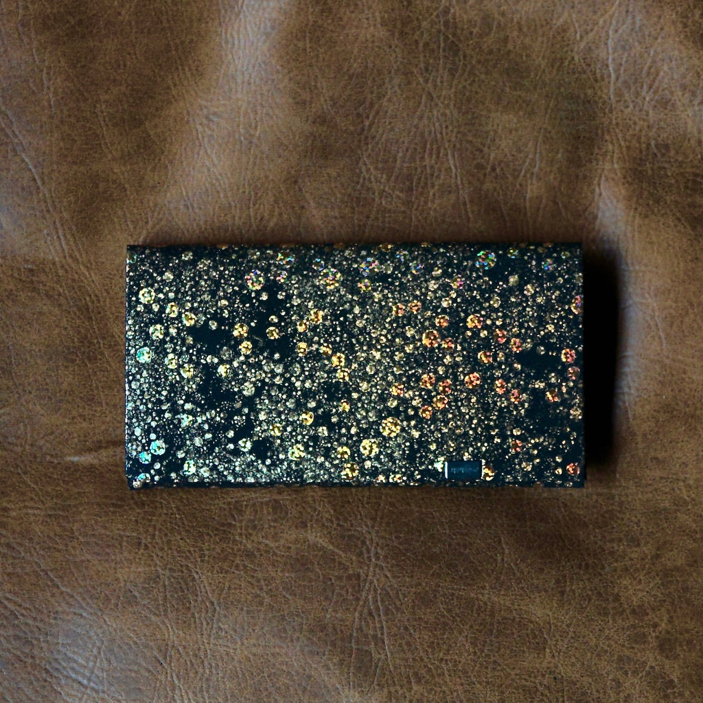 [Limited period]shosa / Long wallet golden quartz x black
