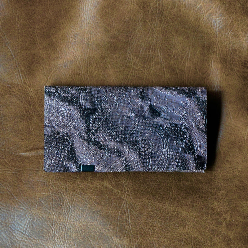 [Limited period]shosa / Long wallet pink snake×paisley (for left-handed)
