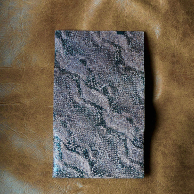 [Limited period]shosa / Long wallet pink snake×paisley (for left-handed)