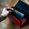 [Limited period]shosa / Long wallet red x black paisley