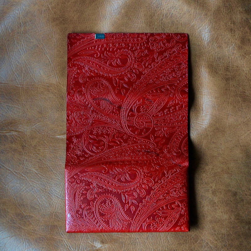 [Limited period]shosa / Long wallet red x black paisley