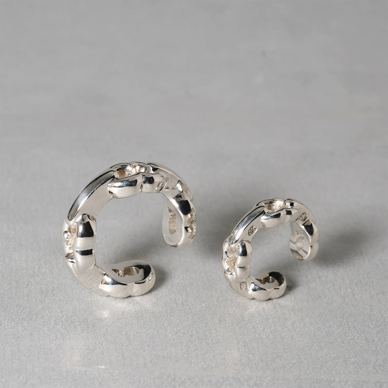 GIFTED / LINKED IMPLOSION EAR CUFF_S_SV / M_SV（受注生産）