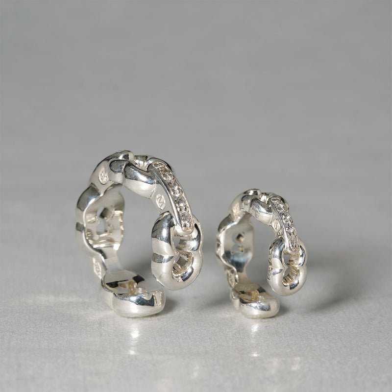 GIFTED / LINKED IMPLOSION EAR CUFF_S_SVD / M_SVD（受注生産）