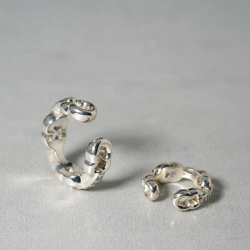 GIFTED / LINKED IMPLOSION EAR CUFF_S_SVD / M_SVD（受注生産）