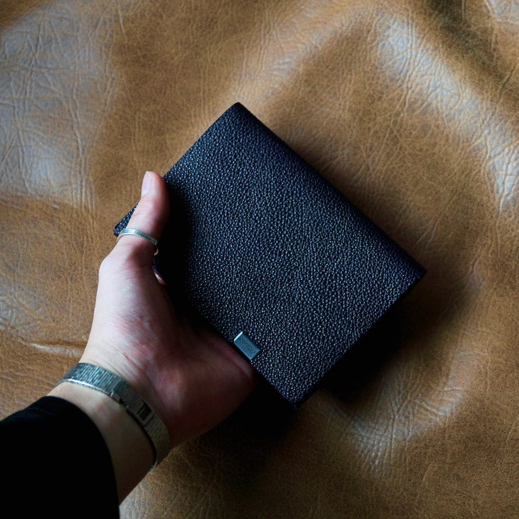 [Limited period]shosa / Short Wallet 1.0 Kurozan Leather Moriwaka