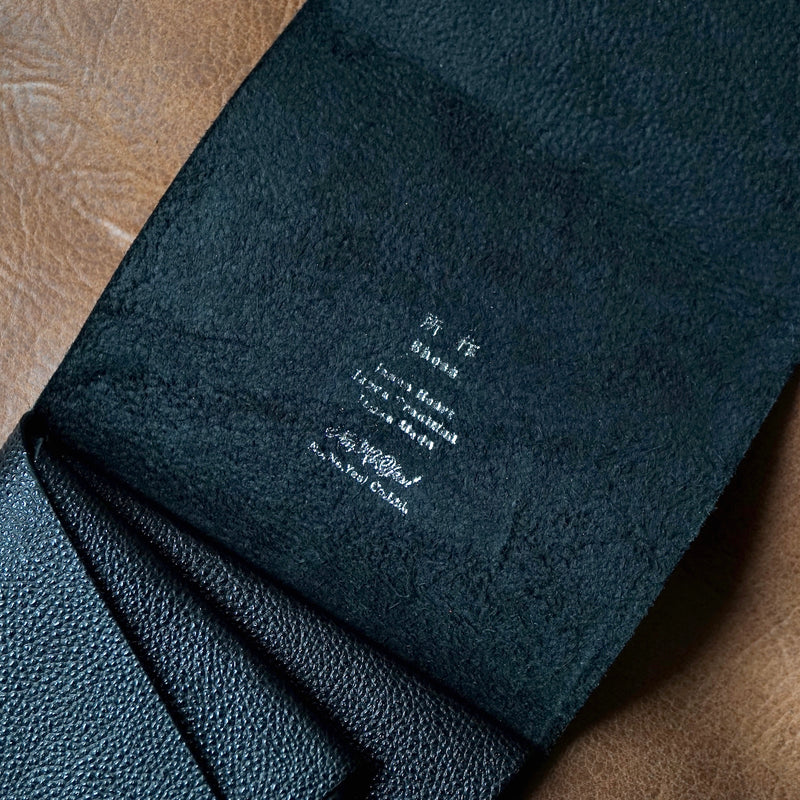 [Limited period]shosa / Short wallet 1.0 black leather jet black