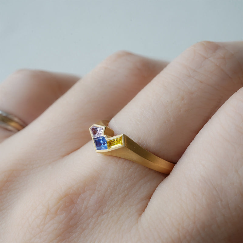 【-10/26限定】NEPH / Ring-79_サファイア、イエローダイヤモンド