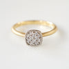 YES 婚約指輪  Square pave ring