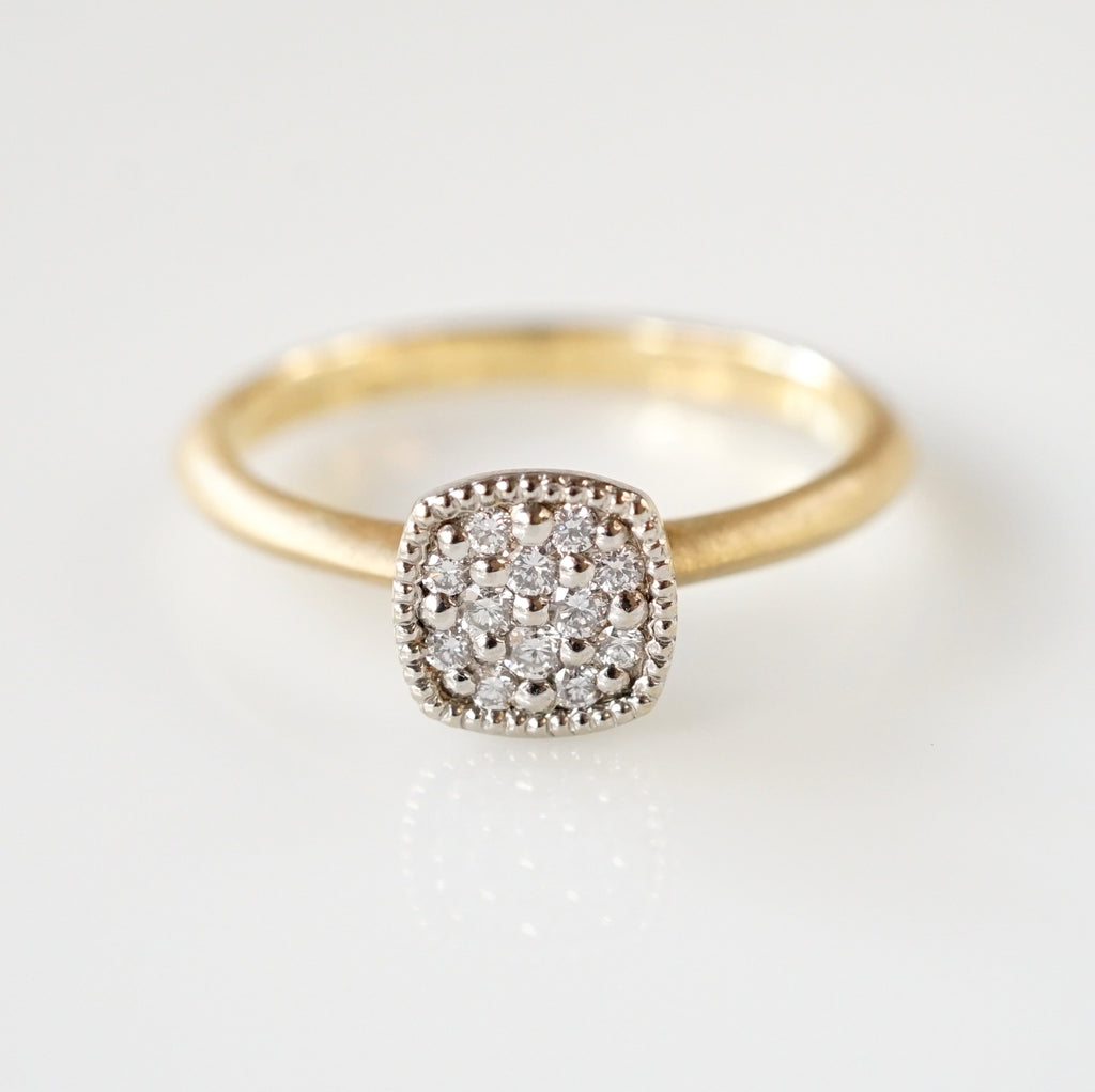 YES / 【Archive】Cushion pave ring