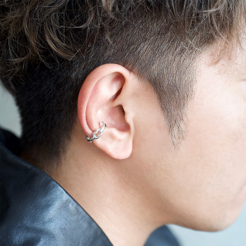 GIFTED / LINKED IMPLOSION EAR CUFF_S_SV / M_SV（受注生産）