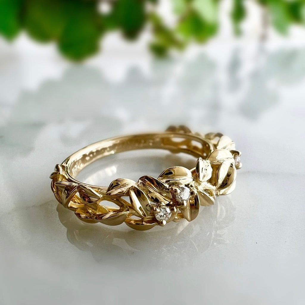 St.amour jewellery forest  ring rainy K18YG