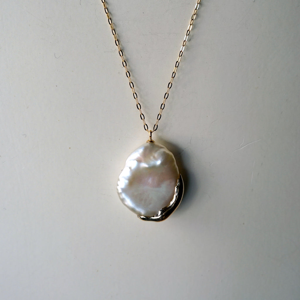 ODA / freshwater keshi pearl necklace 20-1-N [Limited time only until 3/27]