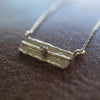 bohem / mel necklace dia RECTANGLE【bhm-36-N-B-dia】