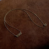 bohem / mel necklace dia RECTANGLE【bhm-36-N-B-dia】