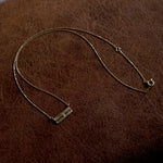 bohem / mel necklace dia RECTANGLE【bhm-36-N-B-dia】
