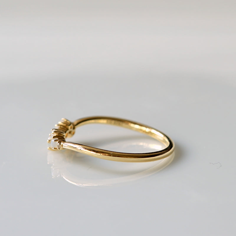 SOWI / Opal Diamond Random Ring K10