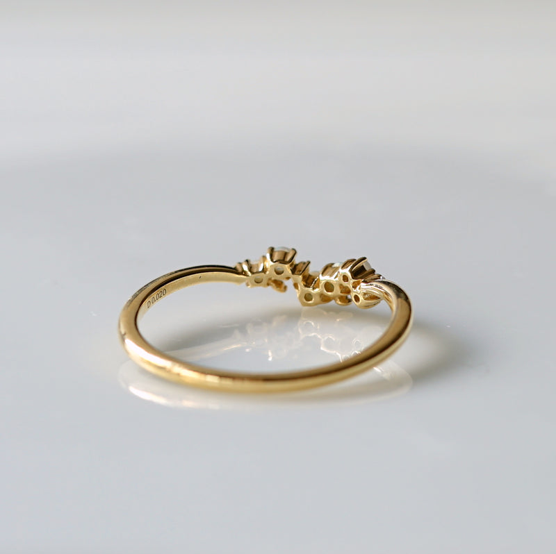SOWI / Opal Diamond Random Ring K10