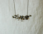 COCOON / Wooden Necklace Brass × Rose Quartz