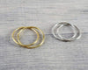 Losau / Double Line Ring (K18 Gold / Silver)
