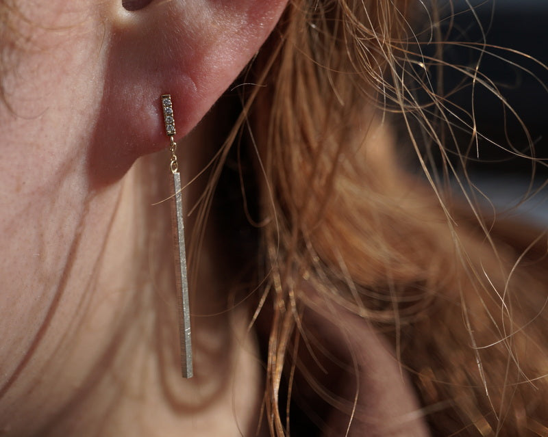 GICLAT / middle bar Diamond pierce