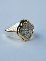 YES / SIGNET PAVE RING_Round