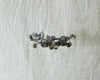 COCOON / Wooden Necklace Silver × Smokey Quartz