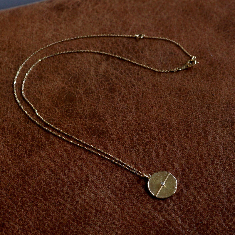 bohem / mel necklace dia CIRCLE【bhm-36-N-D-dia】