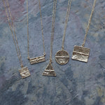 bohem / mel necklace dia RECTANGLE【bhm-36-N-B-dia】