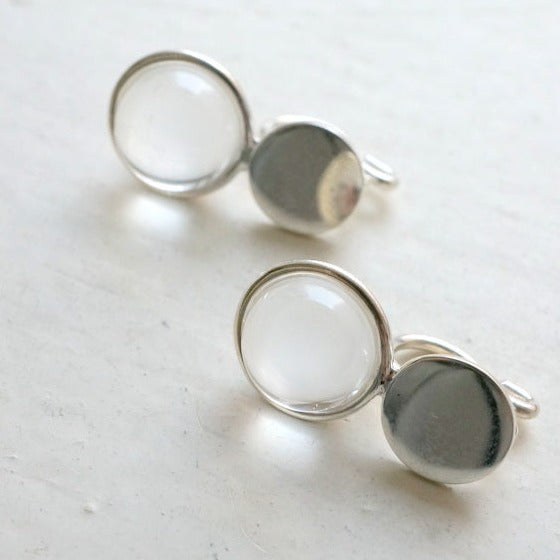 in her　Twins crystal ball earrings （イヤリング）