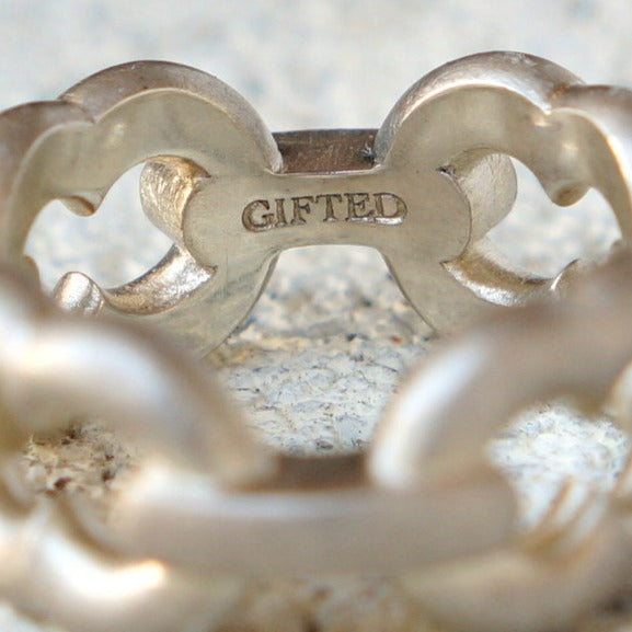 GIFTED / 4LINKED IMPLOSION CHAIN RING SV
