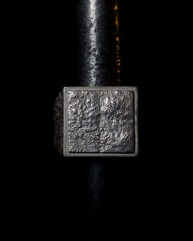 kagari yusuke × GIFTED / wall crack ring （stamp×silver）