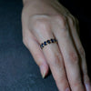 K18 blue sapphire eternity ring/12号