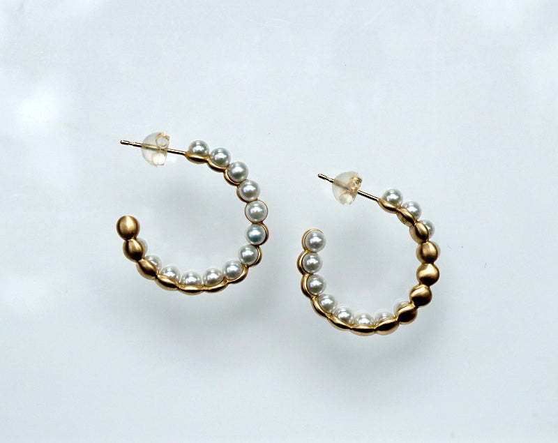 GICLAT / K18YG　月の満ち欠け　ピアス