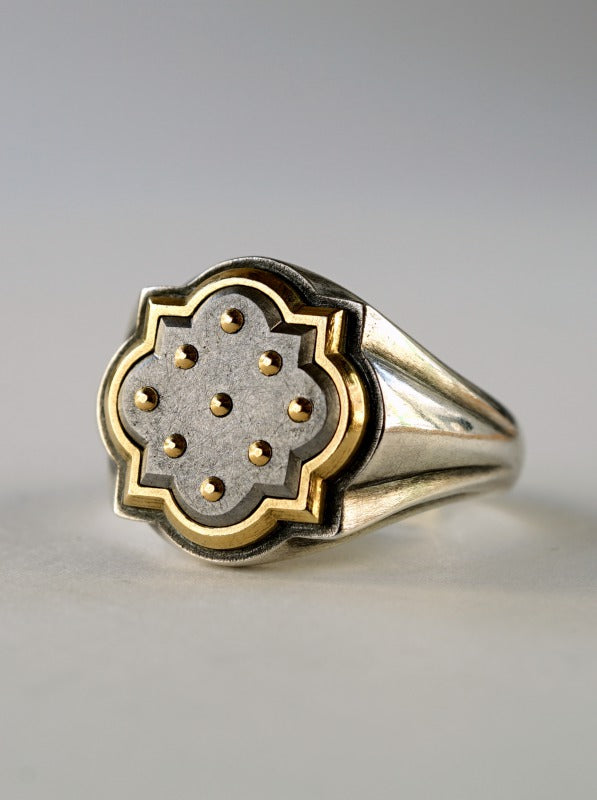 YES / Iron PLATE SIGNET RING_Square