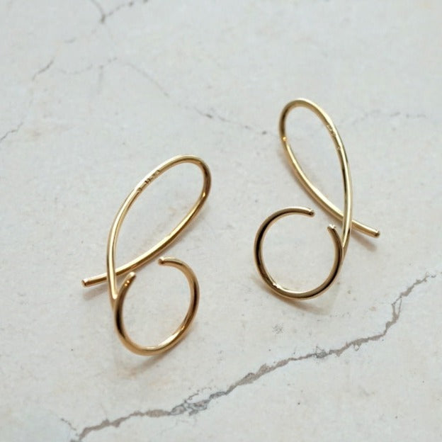 revie objects /〈LINKING〉wind earcuff GLD/SV