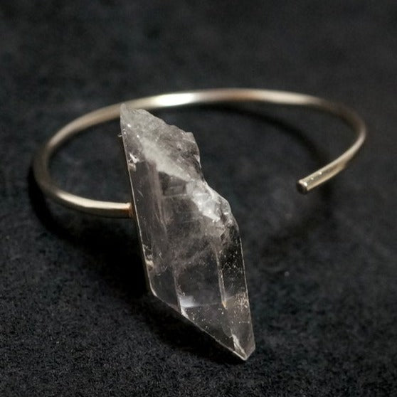 in her  Crystal point bangle