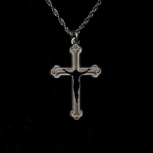 GIFTED / missing ネックレス - CROSS × YES -　(white）