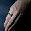K18 blue sapphire eternity ring/12号