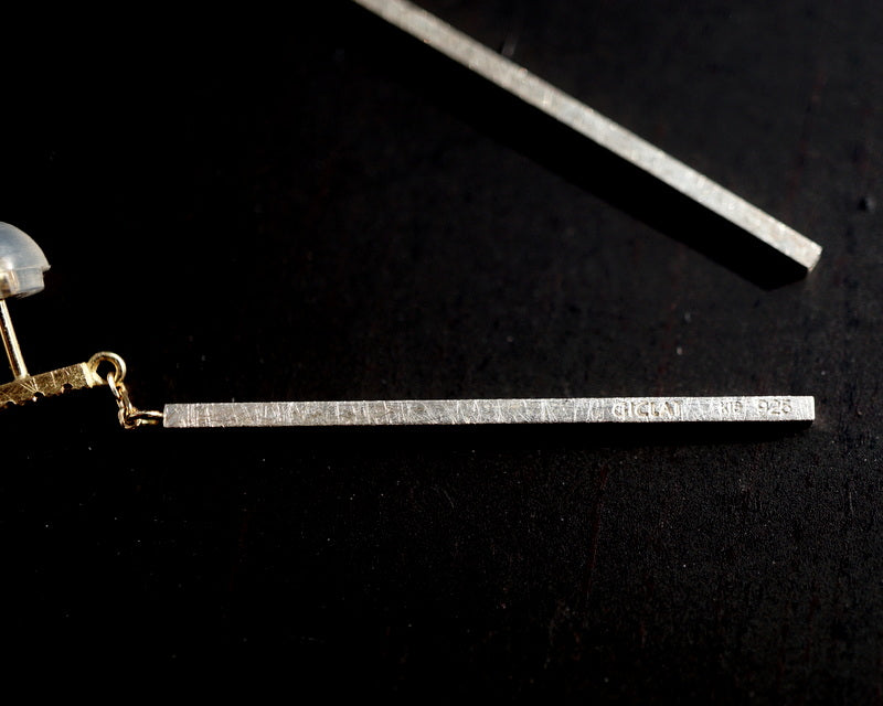 GICLAT / middle bar Diamond pierce