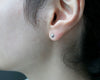 GICLAT / K18WG 月 Dia ピアス