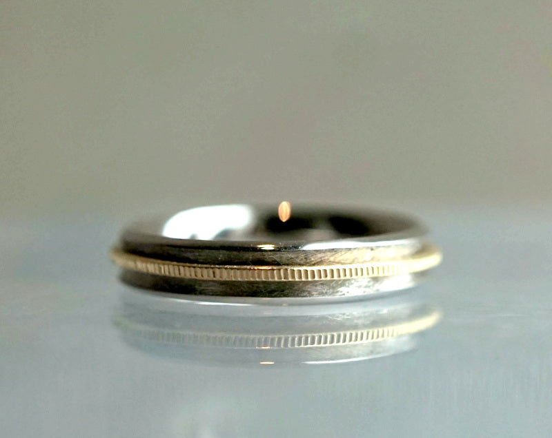 GICLAT / ring on ring K18WG/YG