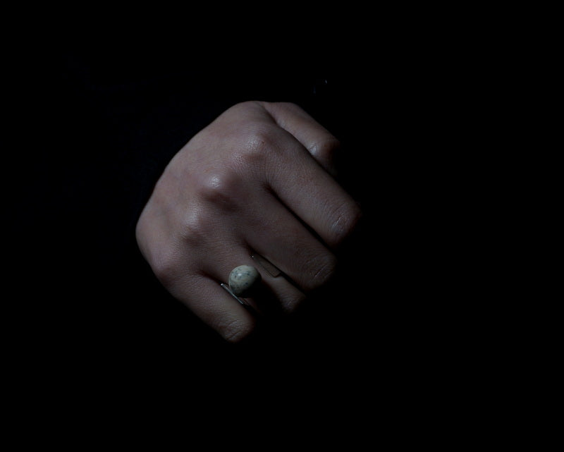 sussus. / fossil coral ring M （A1922）