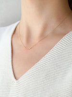 HAVITAS　Granulation necklace straight K18YG