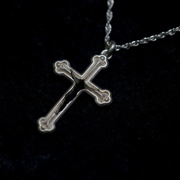 GIFTED / missing ネックレス - CROSS × YES -　(white）