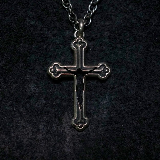 GIFTED / missing ネックレス - CROSS ＆ MEDAL -　(black）