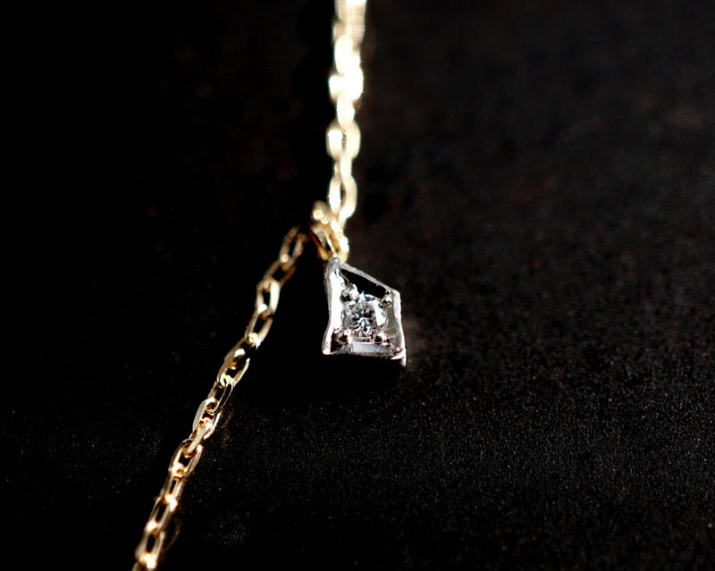 GICLAT / 木洩れ日　Diamond station necklace